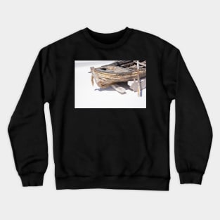 Old wooden dinghy. Crewneck Sweatshirt